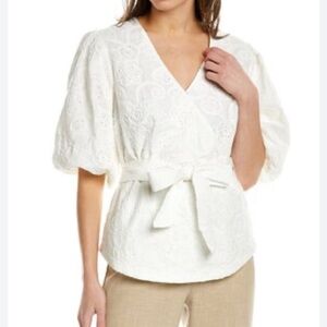 Elie Tahari eyelet blouse